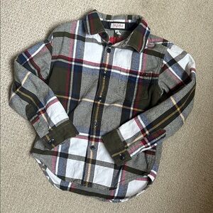 Joules Kids Plaid Button-Down Shirt - Green, Blue, Red